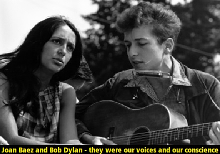 Joan Baez and Bob Dylan